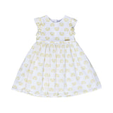 Moschino Kids Baby Girl's White & Gold Dress