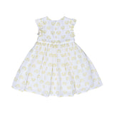 Moschino Kids Baby Girl's White & Gold Dress