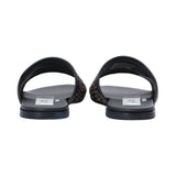 Moschino Kids Boy's Brown & Black Slippers