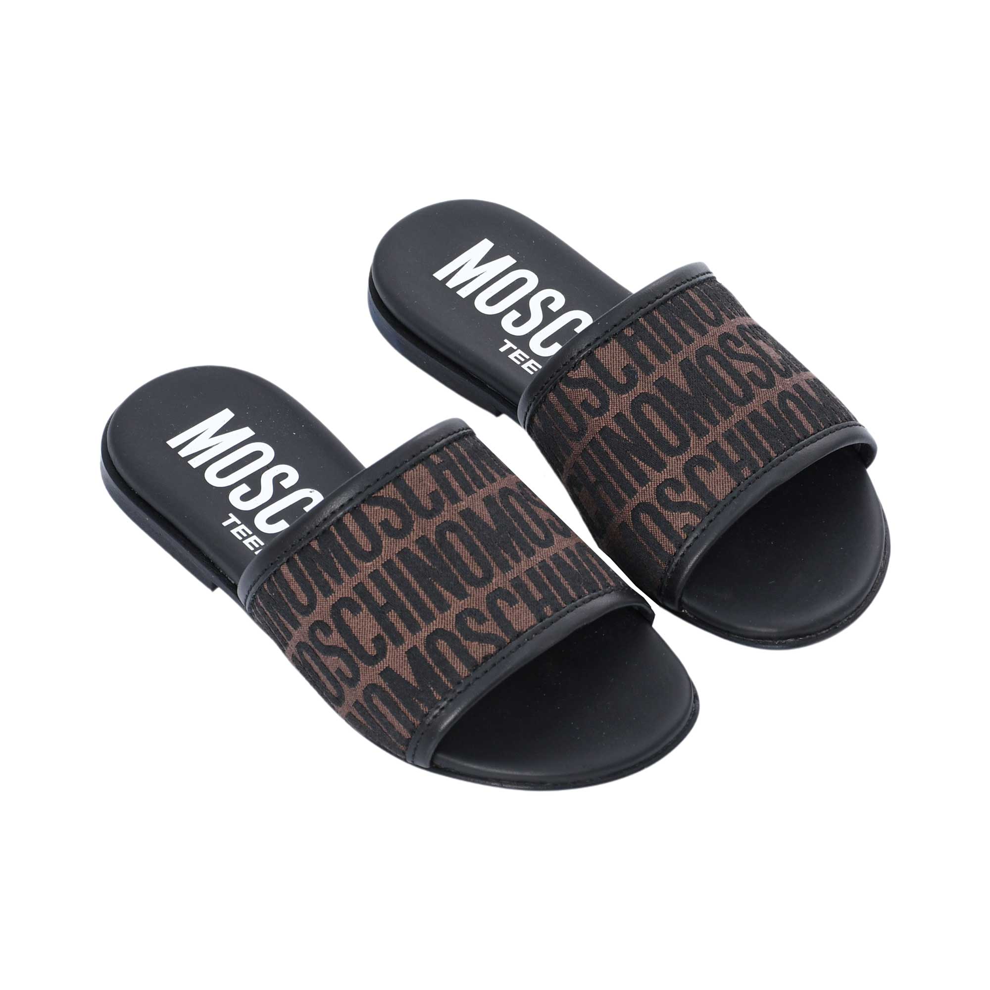 Moschino Kids Boy's Brown & Black Slippers | GCC | Kids and Teens | Kids and Teens Boy Sandals | Kids and Teens Boy's Sandals & Slippers | Kids and Teens Sandals | Kids Boys (3 YRS -16 YRS) | Kids Fashion | Kids Teen Collection Moschino Kids Boy's Brown & Black Slippers | GCC | Kids and Teens | Kids and Teens Boy Sandals | Kids and Teens Boy's Sandals & Slippers | Kids and Teens Sandals | Kids Boys (3 YRS -16 YRS) | Kids Fashion | Kids Teen Collection