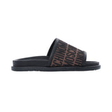 Moschino Kids Boy's Brown & Black Slippers