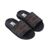 Moschino Kids Boy's Brown & Black Slippers