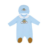 Moschino Kids New Born Set of Sleepsuit & Hat