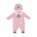Moschino Kids New Born Set of Sleepsuit & Hat