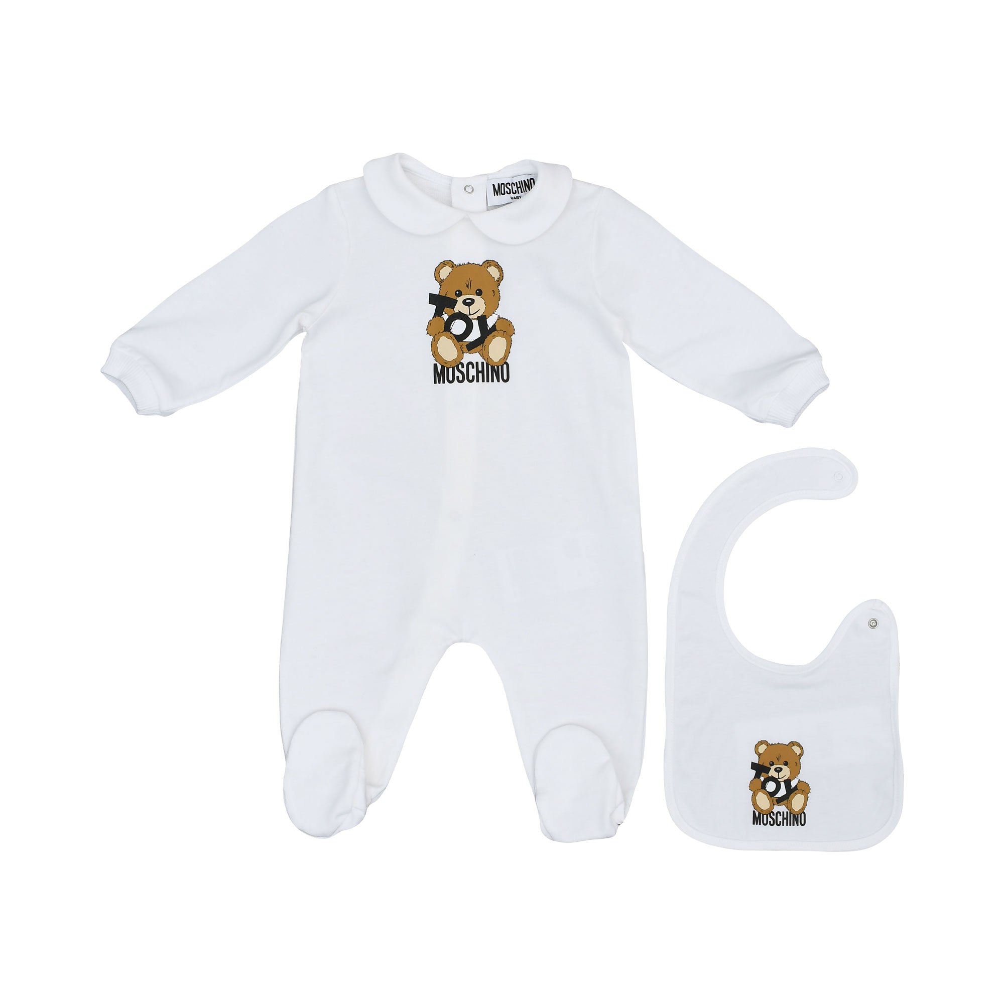 Moschino Kids New Born Set of Sleepsuit | GCC | New Born | New Born Babysuits | New Born Boy (0M - 9M) | New Born Boy Babysuits | New Born Girl (0M - 9M) | New Born Girl Babysuits | new-season-2025 | Set Sleepsuit | Set Sleepsuit & Bib & Hat | Set Sleepsu Moschino Kids New Born Set of Sleepsuit | GCC | New Born | New Born Babysuits | New Born Boy (0M - 9M) | New Born Boy Babysuits | New Born Girl (0M - 9M) | New Born Girl Babysuits | new-season-2025 | Set Sleepsuit | Set Sleepsuit & Bib & Hat | Set Sleepsu