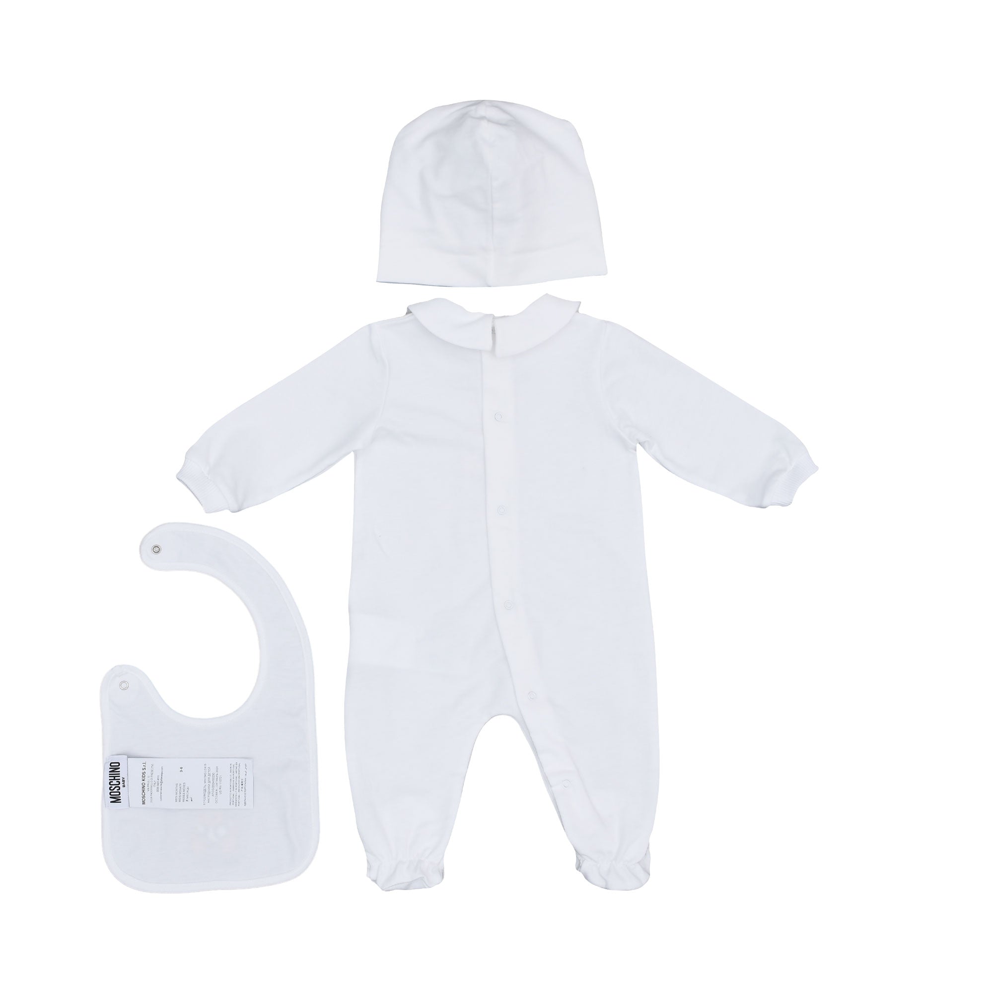 Moschino Kids New Born Set of Sleepsuit | GCC | New Born | New Born Babysuits | New Born Boy (0M - 9M) | New Born Boy Babysuits | New Born Girl (0M - 9M) | New Born Girl Babysuits | new-season-2025 | Set Sleepsuit | Set Sleepsuit & Bib & Hat | Set Sleepsu Moschino Kids New Born Set of Sleepsuit | GCC | New Born | New Born Babysuits | New Born Boy (0M - 9M) | New Born Boy Babysuits | New Born Girl (0M - 9M) | New Born Girl Babysuits | new-season-2025 | Set Sleepsuit | Set Sleepsuit & Bib & Hat | Set Sleepsu