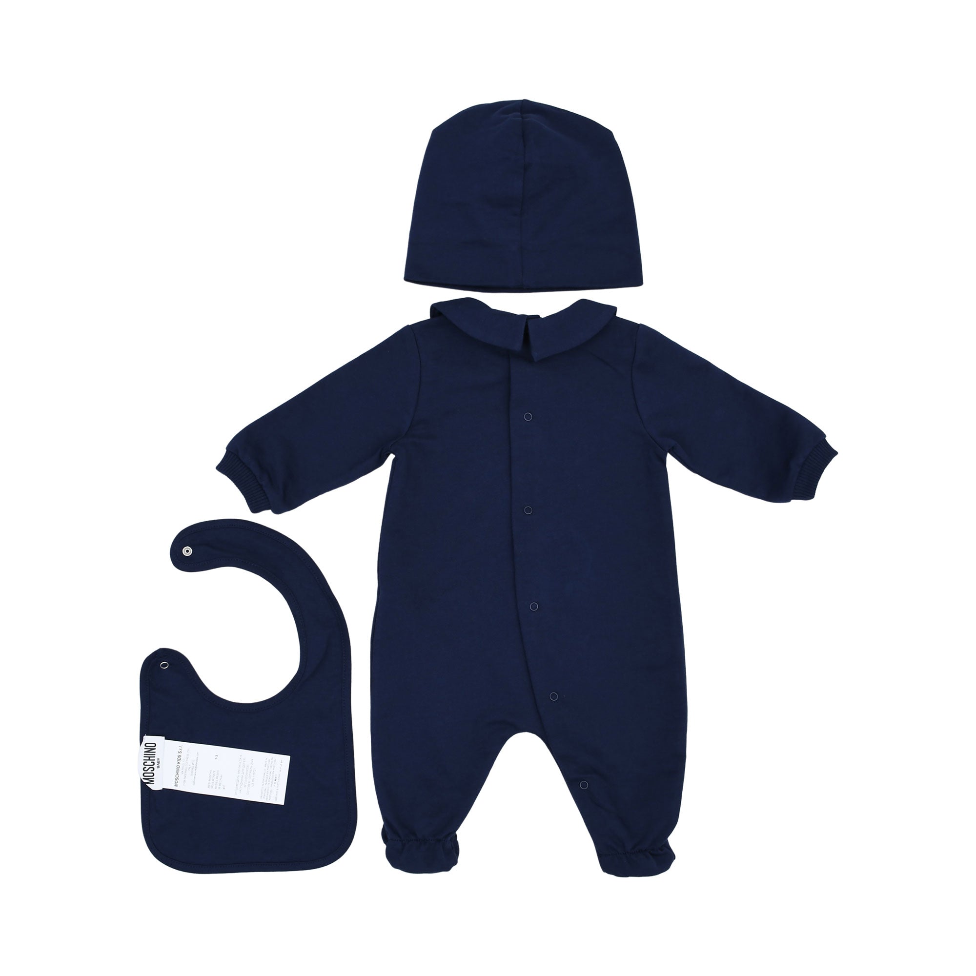 Moschino Kids New Born Set of Sleepsuit | GCC | New Born | New Born Babysuits | New Born Boy (0M - 9M) | New Born Boy Babysuits | New Born Girl (0M - 9M) | New Born Girl Babysuits | new-season-2025 | Set Sleepsuit | Set Sleepsuit & Bib & Hat | Set Sleepsu Moschino Kids New Born Set of Sleepsuit | GCC | New Born | New Born Babysuits | New Born Boy (0M - 9M) | New Born Boy Babysuits | New Born Girl (0M - 9M) | New Born Girl Babysuits | new-season-2025 | Set Sleepsuit | Set Sleepsuit & Bib & Hat | Set Sleepsu