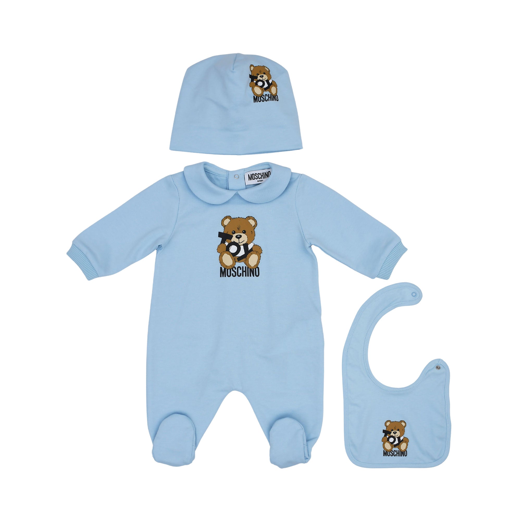 Moschino Kids New Born Set of Sleepsuit | GCC | New Born | New Born Babysuits | New Born Boy (0M - 9M) | New Born Boy Babysuits | New Born Girl (0M - 9M) | New Born Girl Babysuits | new-season-2025 | Set Sleepsuit | Set Sleepsuit & Bib & Hat | Set Sleepsu Moschino Kids New Born Set of Sleepsuit | GCC | New Born | New Born Babysuits | New Born Boy (0M - 9M) | New Born Boy Babysuits | New Born Girl (0M - 9M) | New Born Girl Babysuits | new-season-2025 | Set Sleepsuit | Set Sleepsuit & Bib & Hat | Set Sleepsu