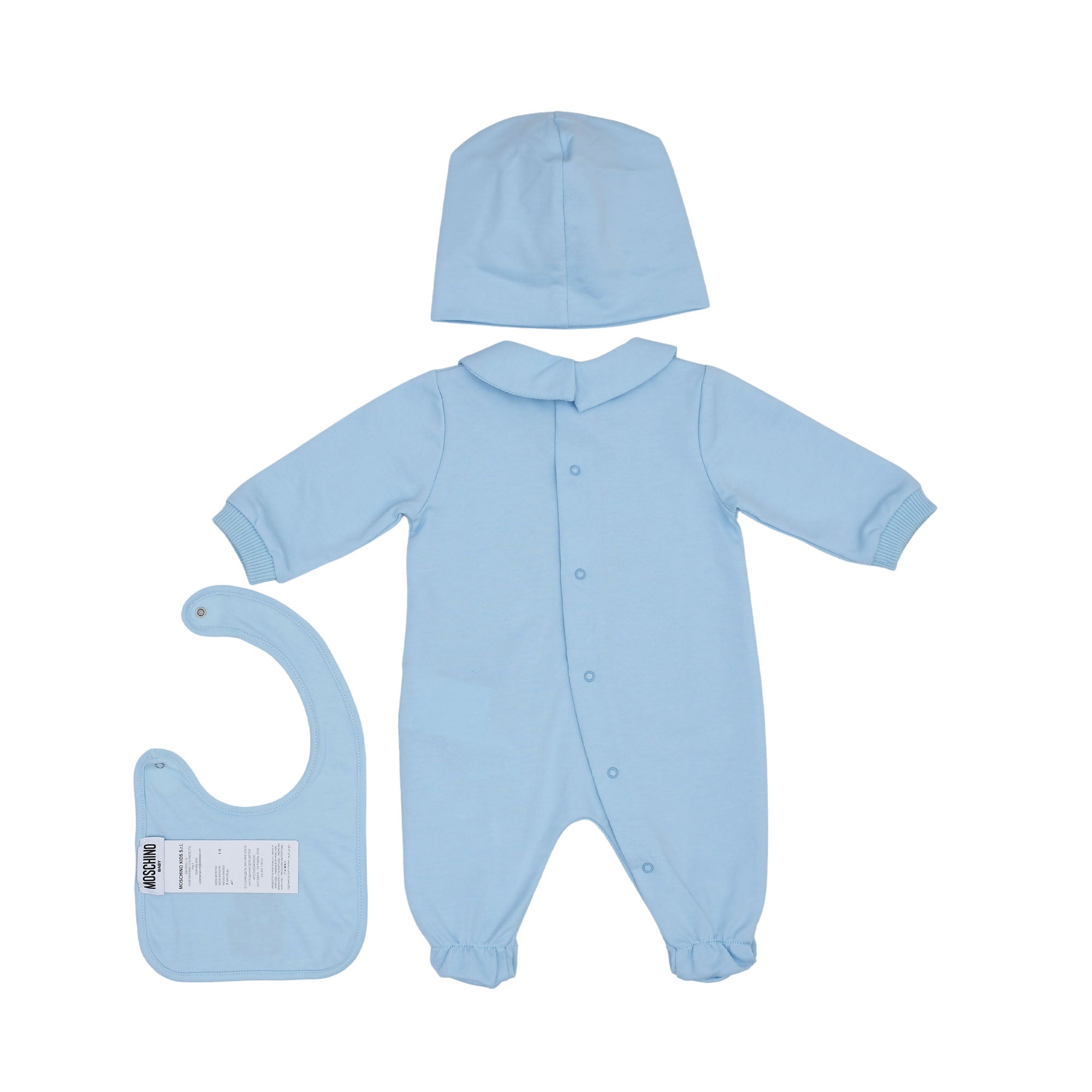 Moschino Kids New Born Set of Sleepsuit | GCC | New Born | New Born Babysuits | New Born Boy (0M - 9M) | New Born Boy Babysuits | New Born Girl (0M - 9M) | New Born Girl Babysuits | new-season-2025 | Set Sleepsuit | Set Sleepsuit & Bib & Hat | Set Sleepsu Moschino Kids New Born Set of Sleepsuit | GCC | New Born | New Born Babysuits | New Born Boy (0M - 9M) | New Born Boy Babysuits | New Born Girl (0M - 9M) | New Born Girl Babysuits | new-season-2025 | Set Sleepsuit | Set Sleepsuit & Bib & Hat | Set Sleepsu