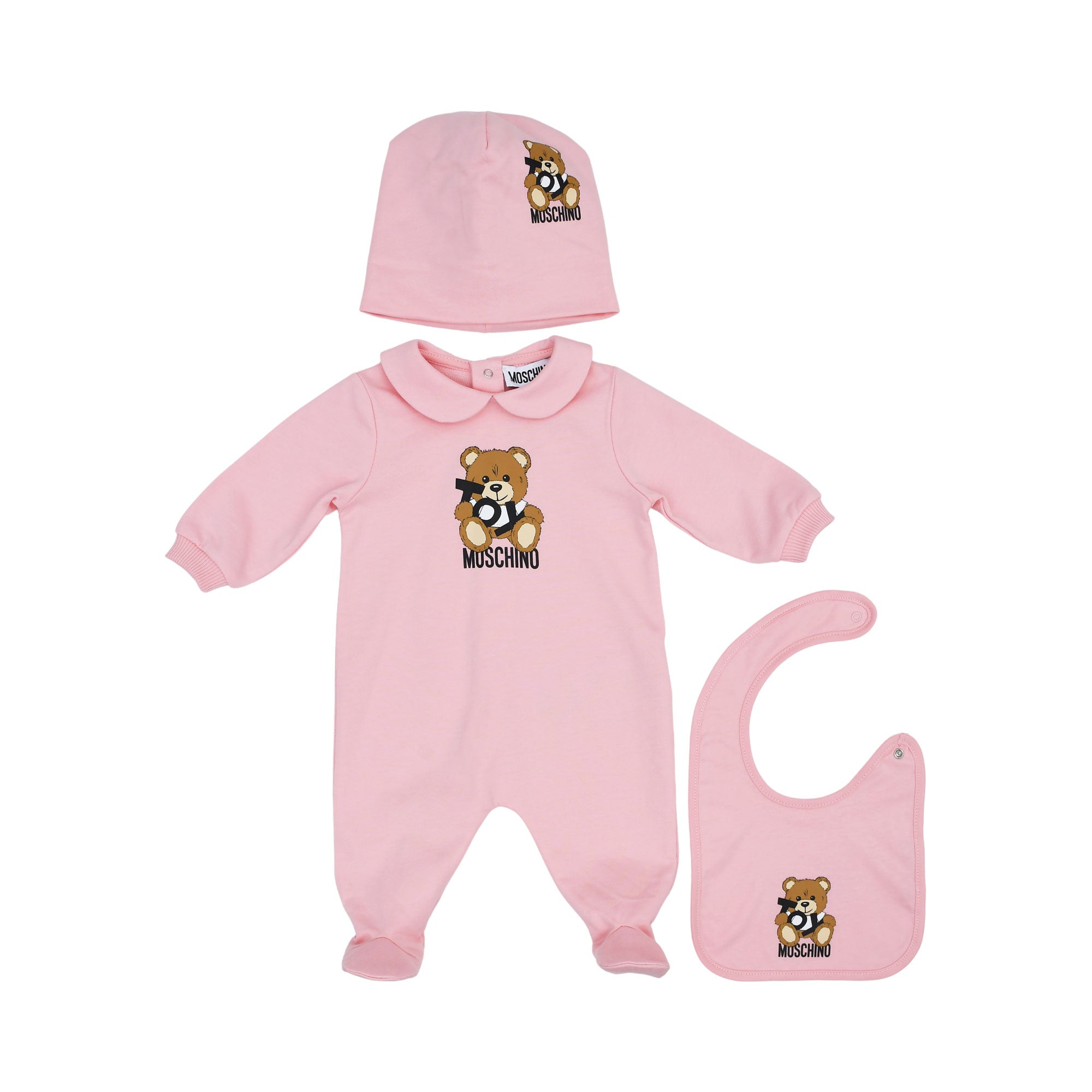 Moschino Kids New Born Set of Sleepsuit | GCC | New Born | New Born Babysuits | New Born Boy (0M - 9M) | New Born Boy Babysuits | New Born Girl (0M - 9M) | New Born Girl Babysuits | new-season-2025 | Set Sleepsuit | Set Sleepsuit & Bib & Hat | Set Sleepsu Moschino Kids New Born Set of Sleepsuit | GCC | New Born | New Born Babysuits | New Born Boy (0M - 9M) | New Born Boy Babysuits | New Born Girl (0M - 9M) | New Born Girl Babysuits | new-season-2025 | Set Sleepsuit | Set Sleepsuit & Bib & Hat | Set Sleepsu