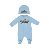 Moschino Kids New Born Set of Sleepsuit & Hat