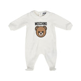 Moschino Kids New Born Set of Sleepsuit & Hat & Bib