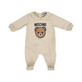 Moschino Kids New Born Set of Sleepsuit & Hat & Bib