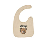 Moschino Kids New Born Set of Sleepsuit & Hat & Bib