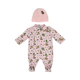 Moschino Kids New Born Set of Sleepsuit & Hat