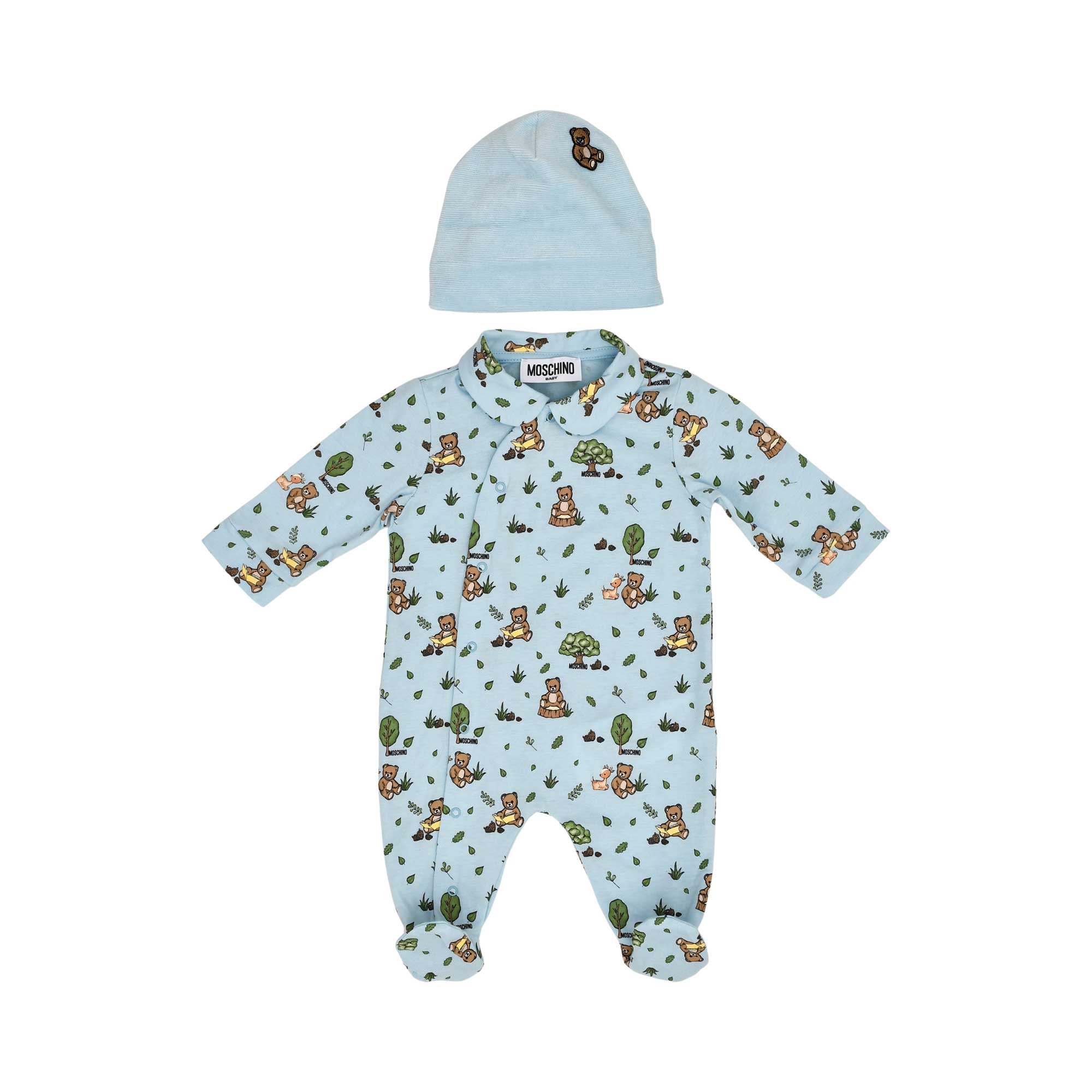 Moschino Kids New Born Set of Sleepsuit & Hat | New Born | New Born Babysuits | New Born Boy (0M - 9M) | New Born Boy Babysuits | New Born Girl (0M - 9M) | New Born Girl Babysuits | New Born Girl Sleepwear | Set Sleepsuit | Set Sleepsuit & Hat | Sleepsuit Moschino Kids New Born Set of Sleepsuit & Hat | New Born | New Born Babysuits | New Born Boy (0M - 9M) | New Born Boy Babysuits | New Born Girl (0M - 9M) | New Born Girl Babysuits | New Born Girl Sleepwear | Set Sleepsuit | Set Sleepsuit & Hat | Sleepsuit