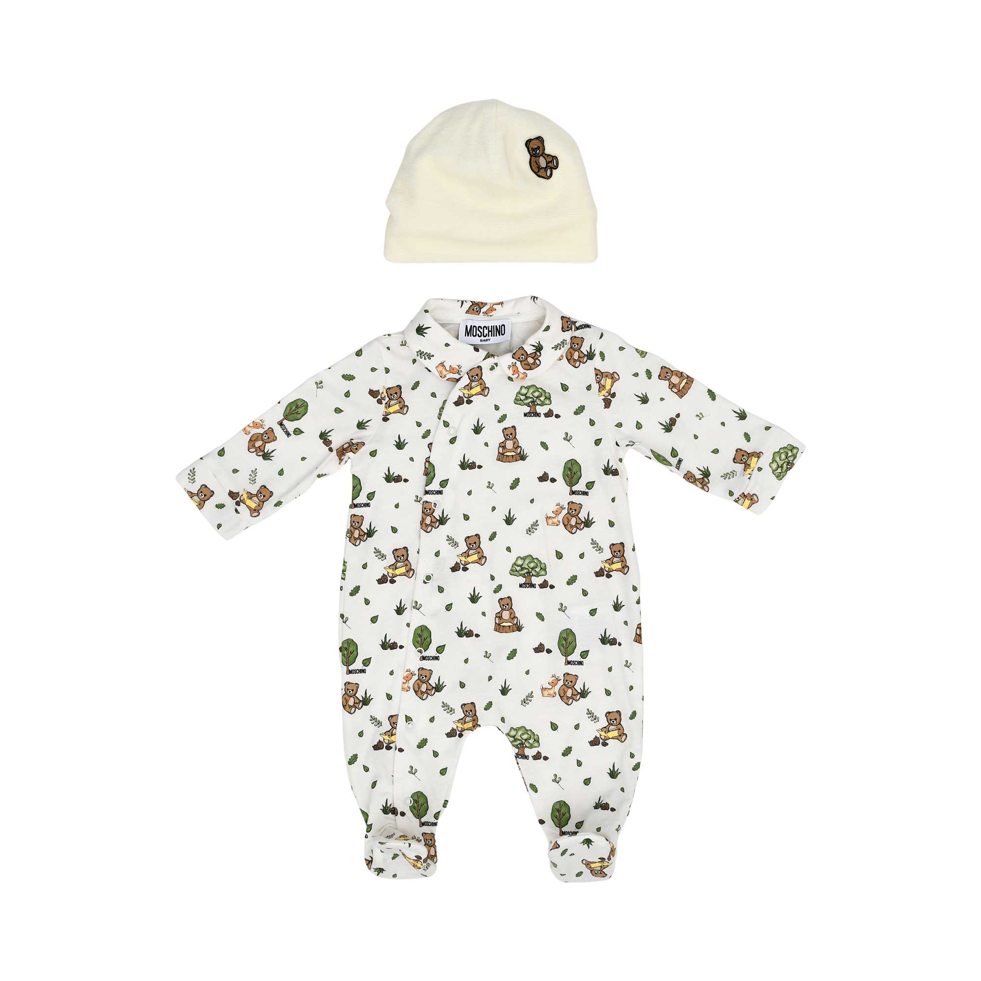 Moschino Kids New Born Set of Sleepsuit & Hat | New Born | New Born Babysuits | New Born Boy (0M - 9M) | New Born Boy Babysuits | New Born Girl (0M - 9M) | New Born Girl Babysuits | New Born Girl Sleepwear | Set Sleepsuit | Set Sleepsuit & Hat | Sleepsuit Moschino Kids New Born Set of Sleepsuit & Hat | New Born | New Born Babysuits | New Born Boy (0M - 9M) | New Born Boy Babysuits | New Born Girl (0M - 9M) | New Born Girl Babysuits | New Born Girl Sleepwear | Set Sleepsuit | Set Sleepsuit & Hat | Sleepsuit