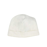 White beanie hat on a white background