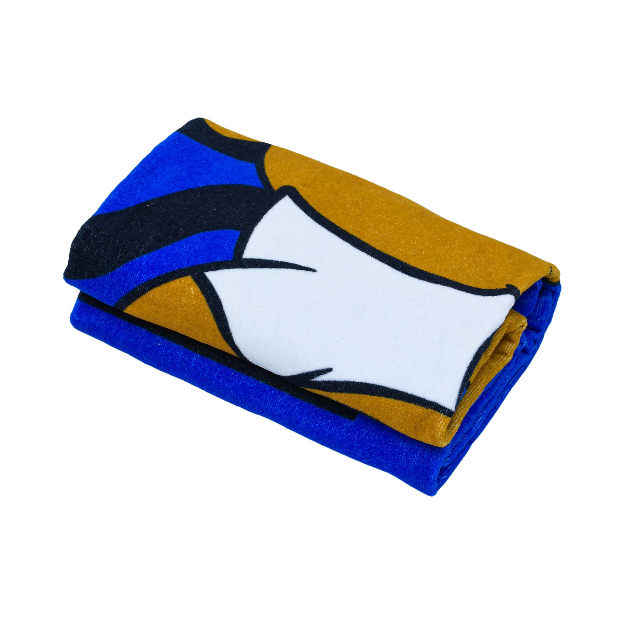 Moschino Kids Text Logo Print Towel – Blue Salon