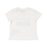 Moschino Kids Baby Girl's White Top With Balloon and Logo Graphic