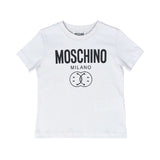 Moschino Kids Boy's Soft Grey with Logo T-shirt