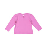 Moschino Kids Pink Long Sleeve T-Shirt with Teddy Bear