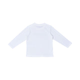 Moschino Kids Baby Boy's White Logo Long Sleeve Top