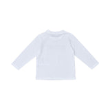 Moschino Kids Baby Boy's White Logo Long Sleeve Top