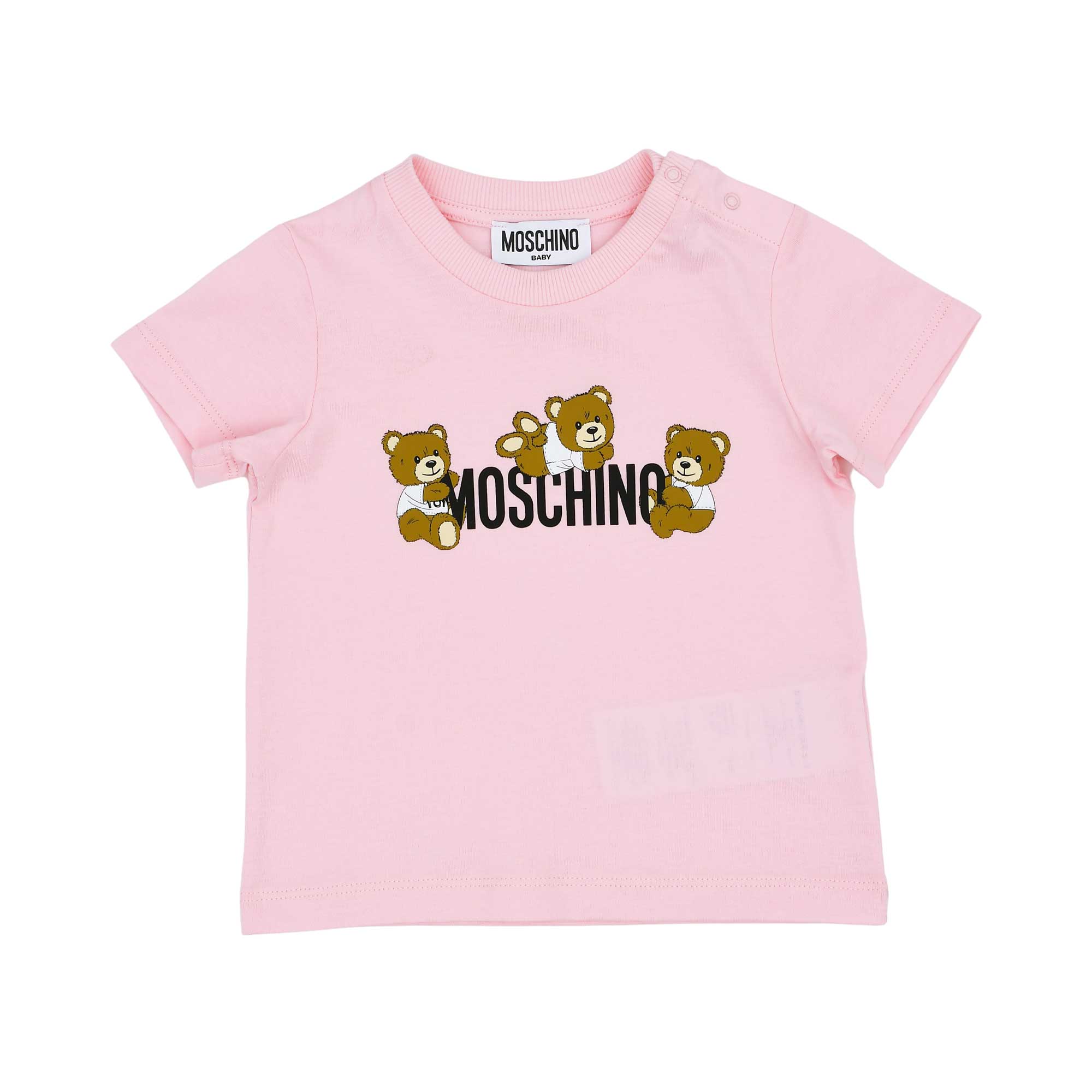Moschino Kids Baby Girl's Sugar Rose T-Shirt | Baby | Baby Collection | Baby Girl (9M - 36M) | Baby Girl Tops | Baby Tops | GCC | new-season-2025
