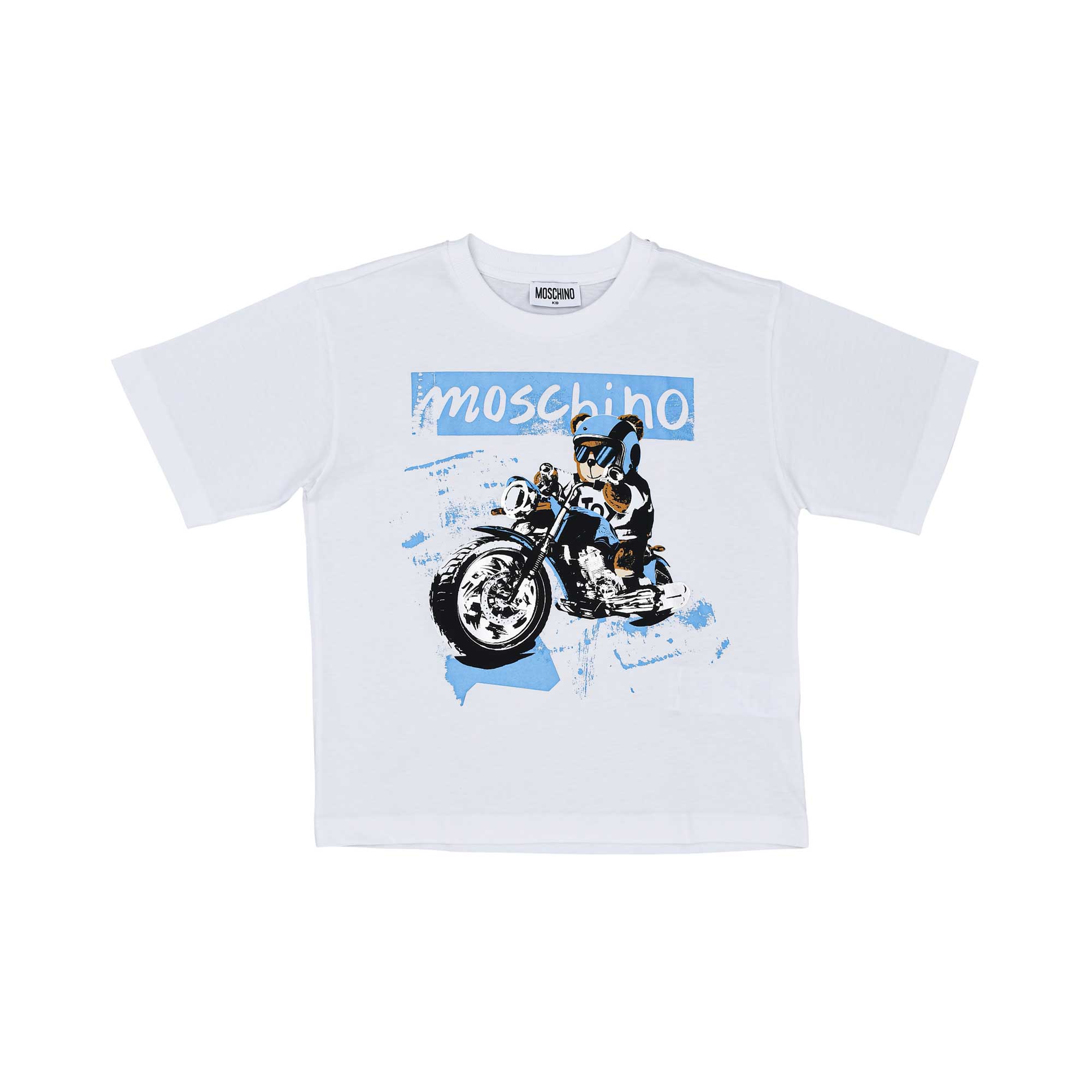 Moschino Kids Boy's Optical White T-Shirt | GCC | Kids and Teens | Kids and Teens Boy Tops | Kids and Teens Tops | Kids Boys (3 YRS -16 YRS) | Kids Clothing | Kids Fashion | Kids Teen Collection | new-season-2025 Moschino Kids Boy's Optical White T-Shirt | GCC | Kids and Teens | Kids and Teens Boy Tops | Kids and Teens Tops | Kids Boys (3 YRS -16 YRS) | Kids Clothing | Kids Fashion | Kids Teen Collection | new-season-2025