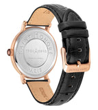 Saint Honore Trocadero Men's White Dial Black Leather Starp Watch
