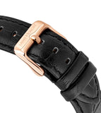 Saint Honore Trocadero Men's White Dial Black Leather Starp Watch