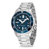 Cerruti Pesaro Gents Blue Dial Silver Stainless Steel Watch