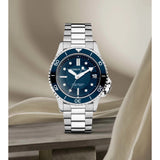 Cerruti Pesaro Gents Blue Dial Silver Stainless Steel Watch