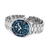 Cerruti Pesaro Gents Blue Dial Silver Stainless Steel Watch