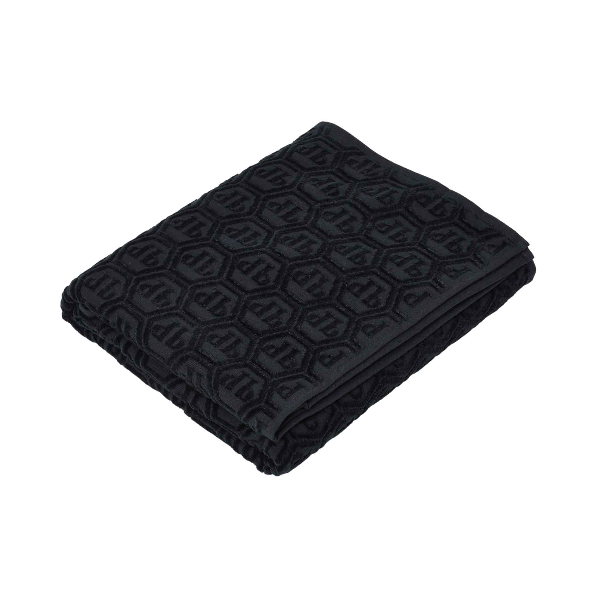Philipp Plein Hexagon Bath Sheet 012 White 95x150 Cm