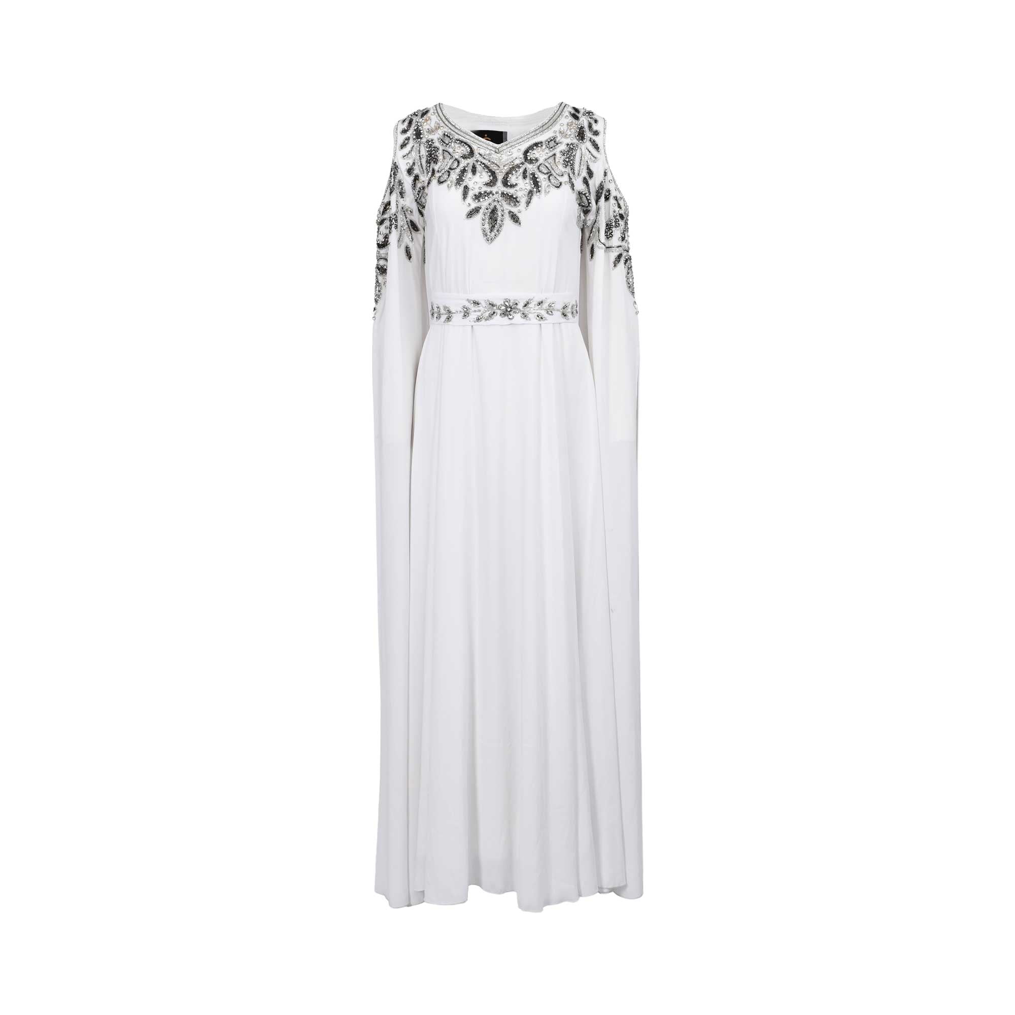 Marwa Ghassan Women's White Elegant Kaftan | Clothing | Kaftan | Kaftans & Abayas | Women | Women All Clothing | Womens | Womens Fashion