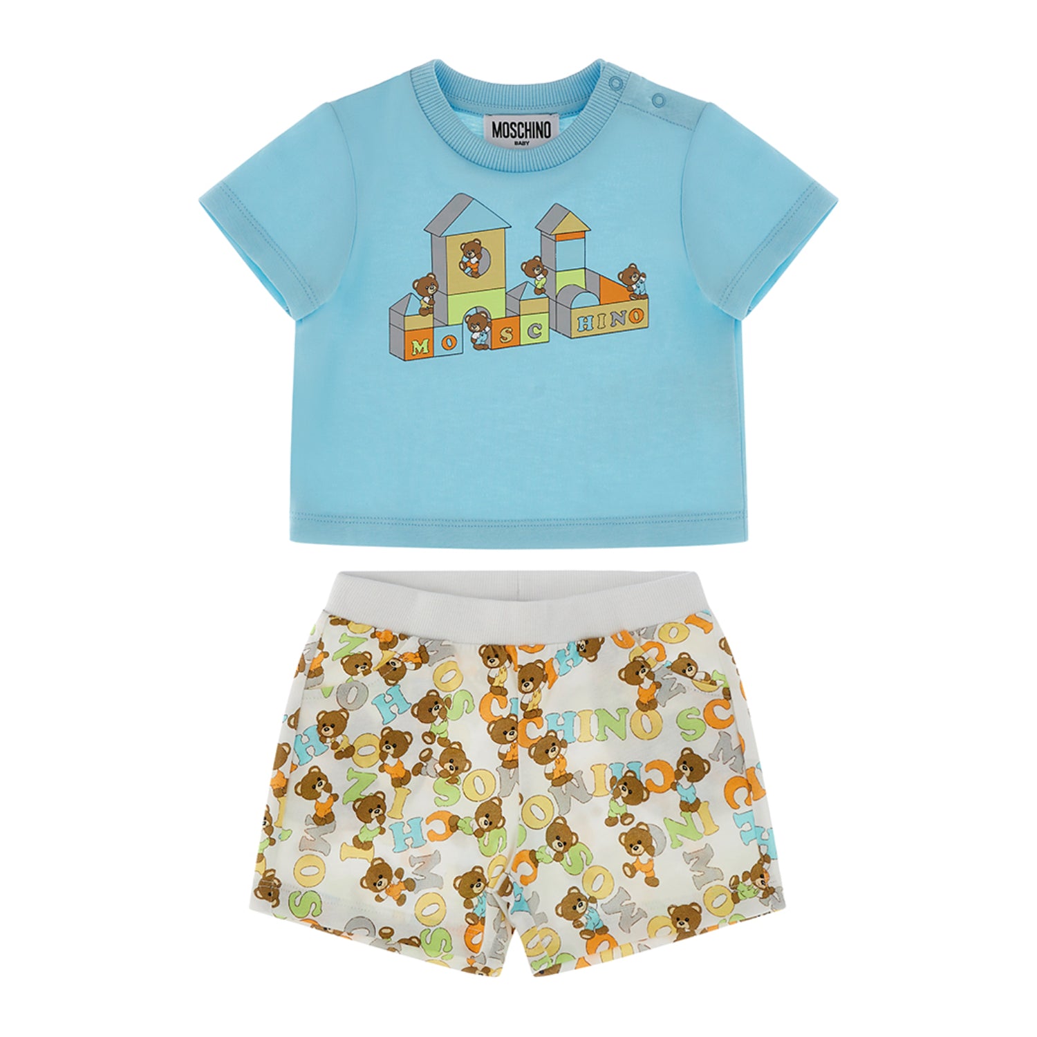 Moschino Kids Baby Boy's Blue Set T-Shirt & Bermuda | Baby | Baby Boy (9M - 36M) | Baby Boy Sets | Baby Collection | Baby Sets | GCC | new-season-2025 | Sets Moschino Kids Baby Boy's Blue Set T-Shirt & Bermuda | Baby | Baby Boy (9M - 36M) | Baby Boy Sets | Baby Collection | Baby Sets | GCC | new-season-2025 | Sets