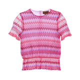 Missoni Kids Girl's Fuchsia Set Top & Trousers White