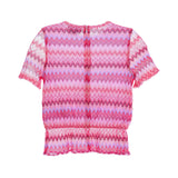 Missoni Kids Girl's Fuchsia Set Top & Trousers White