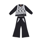 Missoni Kids Girl's Black & White Jogging Suit