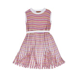 Missoni Kids Girl's Pleated Sleeveless Knit Dress