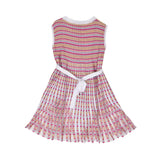 Missoni Kids Girl's Pleated Sleeveless Knit Dress