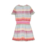 Missoni Kids Girl's Chevron Knit Mini Dress with Contrast Waist