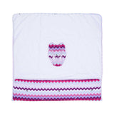 Missoni Kids New Born Blanket White & Pink One Size