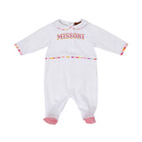 Missoni Kids Newborn Girl's Multicolor Chevron Sleep Suit and Hat Set