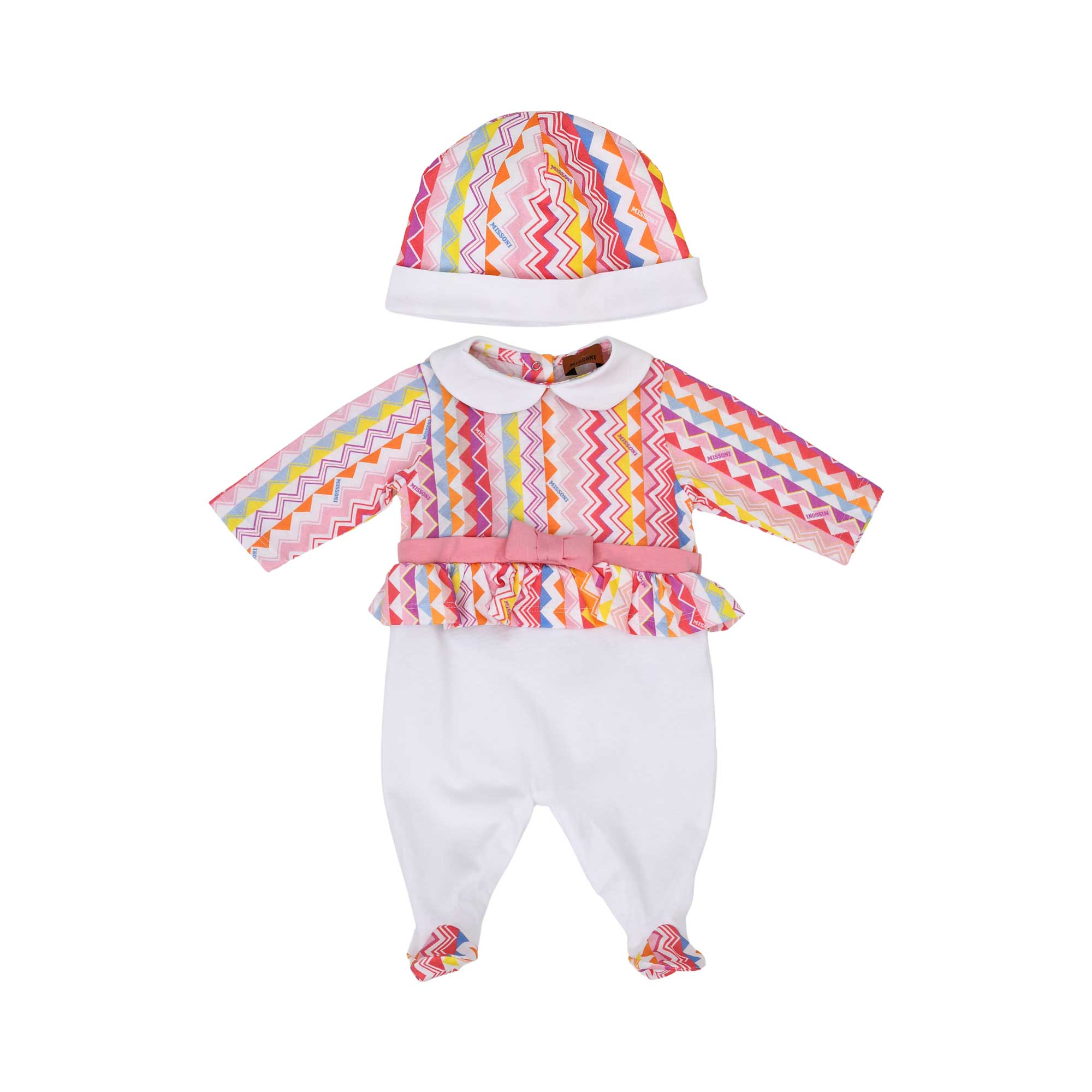 Missoni Kids Newborn Girl's Peplum Chevron Sleep Suit and Hat Set | New Born | New Born Babysuits | New Born Girl (0M - 9M) | New Born Girl Babysuits | Set Sleepsuit | Set Sleepsuit & Hat | Sleepsuit Set Missoni Kids Newborn Girl's Peplum Chevron Sleep Suit and Hat Set | New Born | New Born Babysuits | New Born Girl (0M - 9M) | New Born Girl Babysuits | Set Sleepsuit | Set Sleepsuit & Hat | Sleepsuit Set