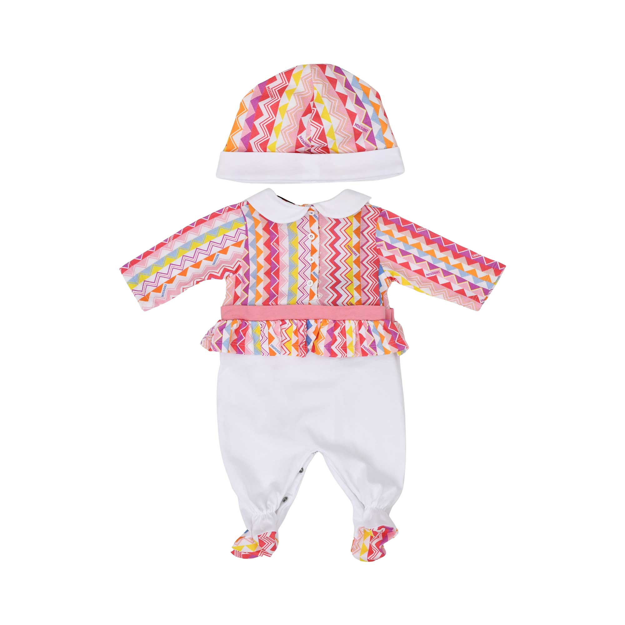 Missoni Kids Newborn Girl's Peplum Chevron Sleep Suit and Hat Set | New Born | New Born Babysuits | New Born Girl (0M - 9M) | New Born Girl Babysuits | Set Sleepsuit | Set Sleepsuit & Hat | Sleepsuit Set Missoni Kids Newborn Girl's Peplum Chevron Sleep Suit and Hat Set | New Born | New Born Babysuits | New Born Girl (0M - 9M) | New Born Girl Babysuits | Set Sleepsuit | Set Sleepsuit & Hat | Sleepsuit Set