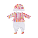 Missoni Kids Newborn Girl's Peplum Chevron Sleep Suit and Hat Set