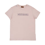 Missoni Kids Girl's Pink T-Shirt with Glitter Logo